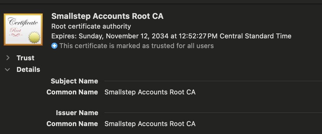 AccountsRootCA